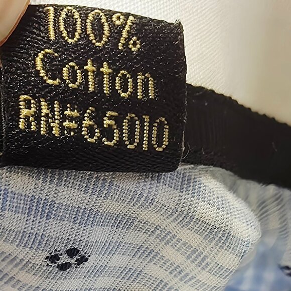 Versace 19-69 Abbigliamento Sportivo Modern Fit Sz Medium Mens Blue White Check - Picture 6 of 11